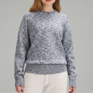 Lululemon Boxy Cotton-Blend Sweater
Night Sea True Navy Black Iron Blue sz small